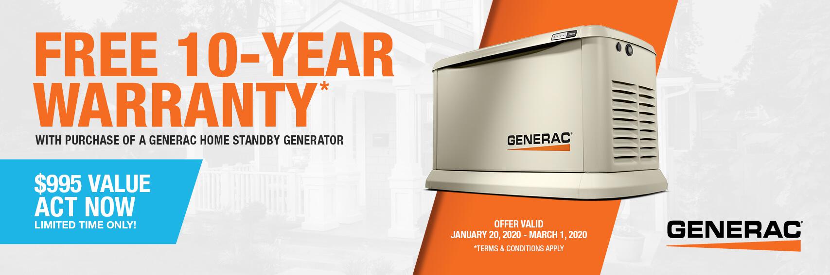 Homestandby Generator Deal | Warranty Offer | Generac Dealer | Walker, LA